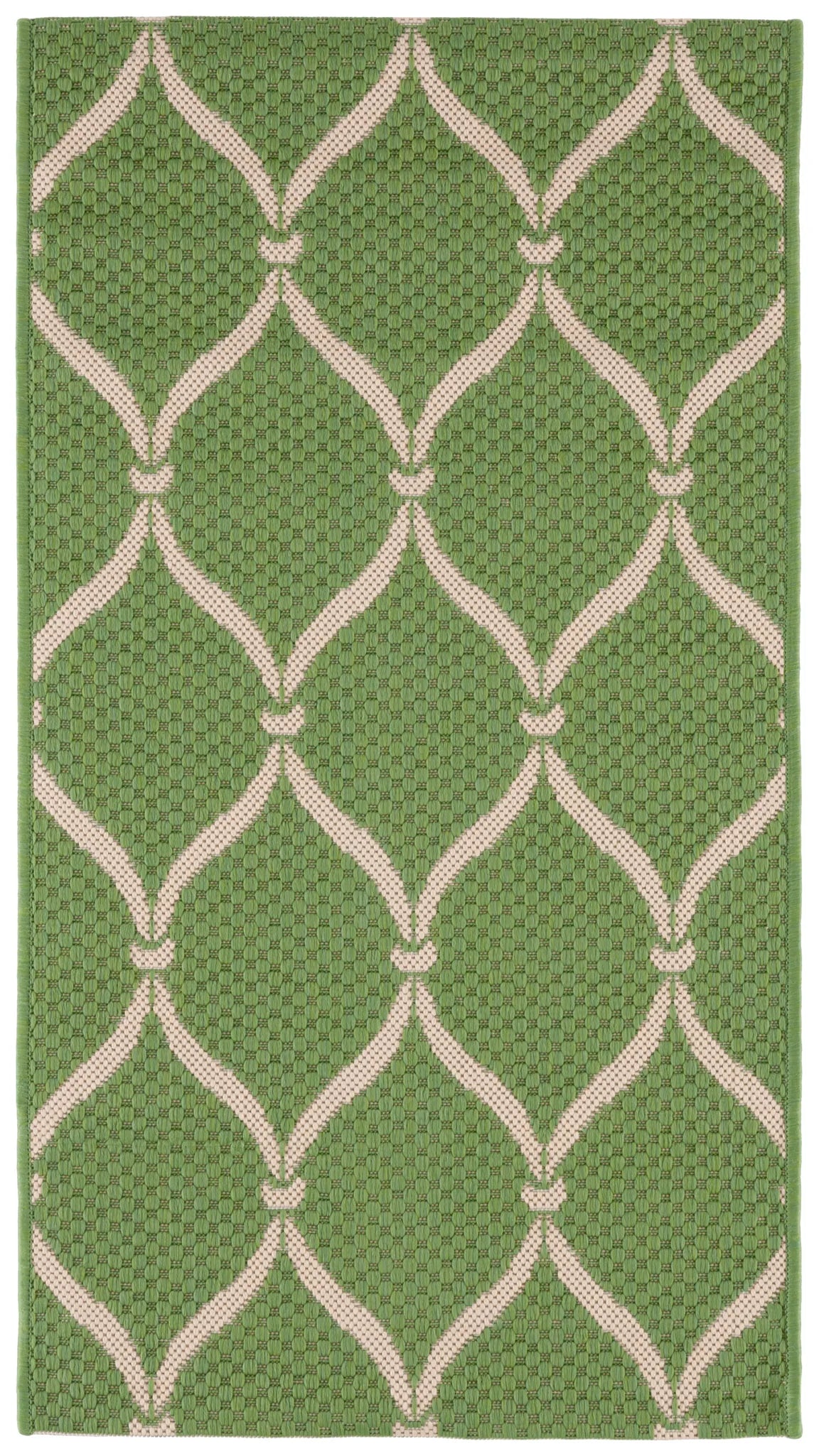 Safavieh Courtyard 2'-0" x 3'-7" Rug in Green / Beige