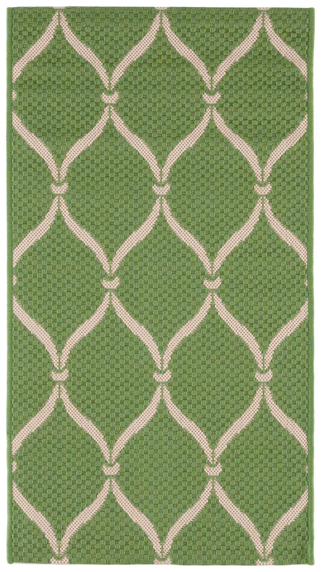 Safavieh Courtyard 2'-0" x 3'-7" Rug in Green / Beige