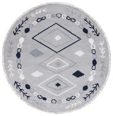 Safavieh Marrakesh 6'-7" x 6'-7" Rug in Grey / Navy