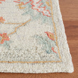 Safavieh Micro-Loop 5'-0" x 8'-0" Rug in Silver / Red