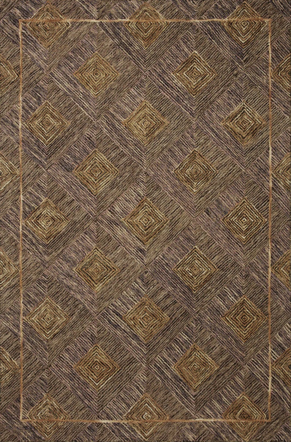 Loloi Varena Var-04 Plum/Gold Rug - main flat