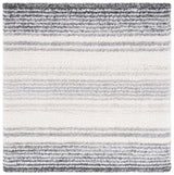Safavieh Fontana Shag  800 6'-7" x 6'-7" Rug in Ivory / Grey