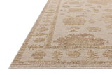 Loloi Willa WIA-07 Bone / Clay Power Loomed Rug - rug corner