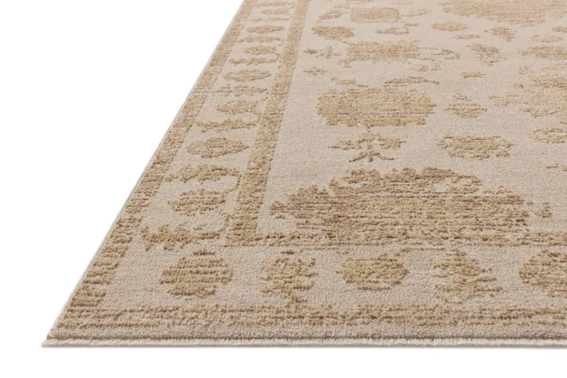 Loloi Willa WIA-07 Bone / Clay Power Loomed Rug - rug corner