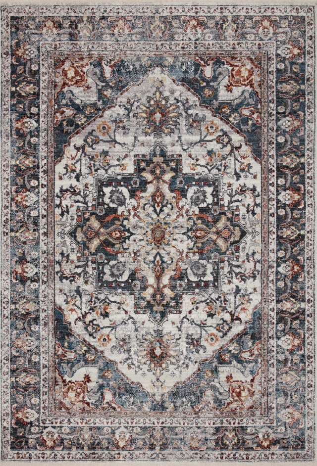 Loloi Samra Sam-09 Ivory/Denim Rugs - main flat