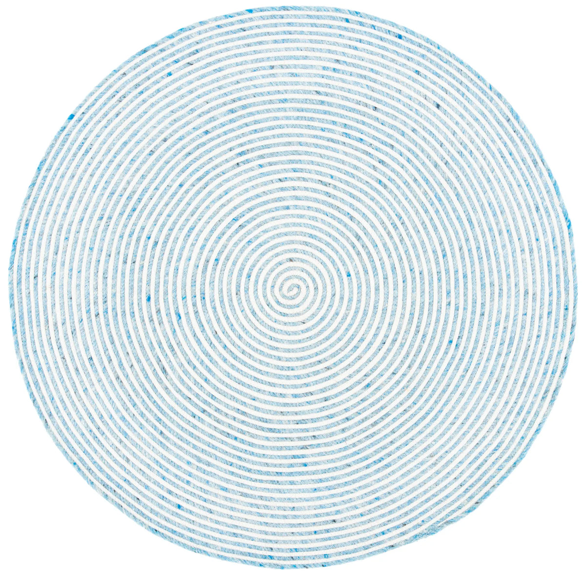 Safavieh Braided 3'-0" x 3'-0" Rug in Blue / Ivory