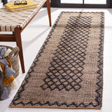 Safavieh Natural Fiber 2'-3" x 8'-0" Rug in Black / Natural