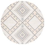 Safavieh Casablanca 7'-0" x 7'-0" Rug in Ivory / Grey