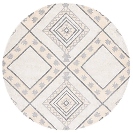 Safavieh Casablanca 7'-0" x 7'-0" Rug in Ivory / Grey