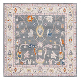 Safavieh Anatolia 6'-0" x 6'-0" Rug in Dark Grey / Ivory