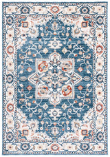 Safavieh Olympia 4'-0" x 6'-0" Rug in Blue / Ivory