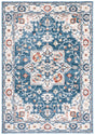 Safavieh Olympia 4'-0" x 6'-0" Rug in Blue / Ivory