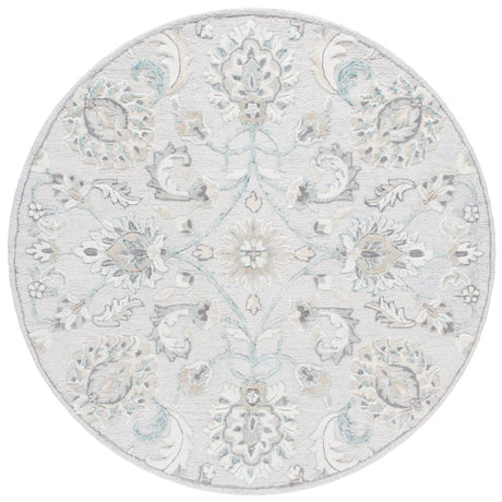 Safavieh Glamour 6'-0" x 6'-0" Rug in Light Blue / Ivory