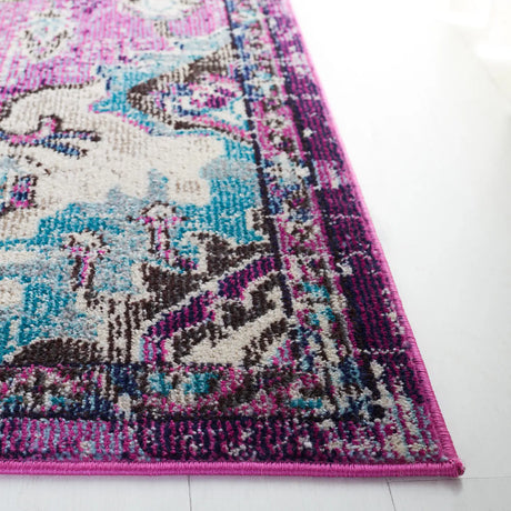 Safavieh Madison 4'-0" x 6'-0" Rug in Lavender / Light Blue