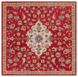 Safavieh Blossom 6'-0" x 6'-0" Rug in Red / Ivory