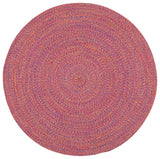 Safavieh Braided 5'-0" x 5'-0" Rug in Red / Yellow
