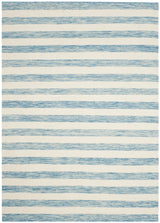 Safavieh Dhurries 3'-0" x 5'-0" Rug in Aqua / Ivory