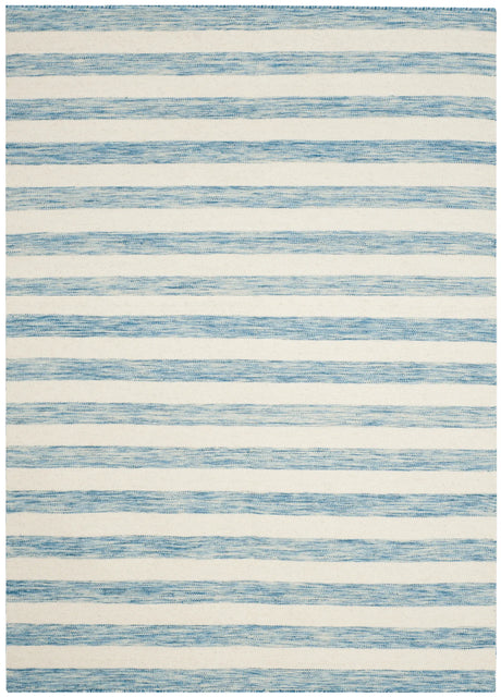 Safavieh Dhurries 3'-0" x 5'-0" Rug in Aqua / Ivory