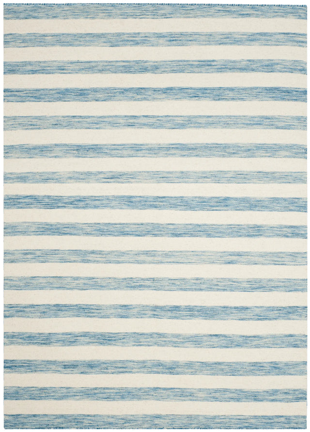 Safavieh Dhurries 3'-0" x 5'-0" Rug in Aqua / Ivory