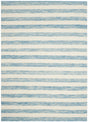 Safavieh Dhurries 3'-0" x 5'-0" Rug in Aqua / Ivory