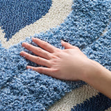 Safavieh Florida Shag 4'-0" x 6'-0" Rug in Blue / Ivory