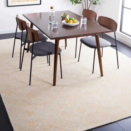 Safavieh Abstract 10'-0" x 14'-0" Rug in Gold / Ivory