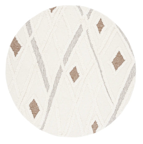 Safavieh Casablanca 6'-0" x 6'-0" Rug in Ivory / Brown