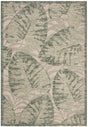 Safavieh Courtyard 4'-0" x 5'-7" Rug in Beige / Green