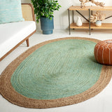 Safavieh Natural Fiber 5'-0" x 8'-0" Rug in Teal / Natural