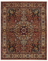 Safavieh Kashan 10'-0" x 14'-0" Rug in Red / Ivory