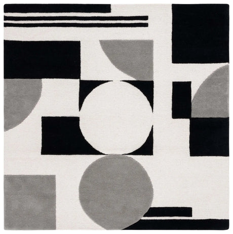 Safavieh Rodeo Drive 6'-0" x 6'-0" Rug in Grey / Black
