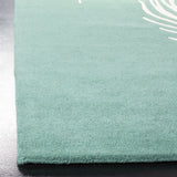 Safavieh Soho 5'-0" x 8'-0" Rug in Teal / Ivory