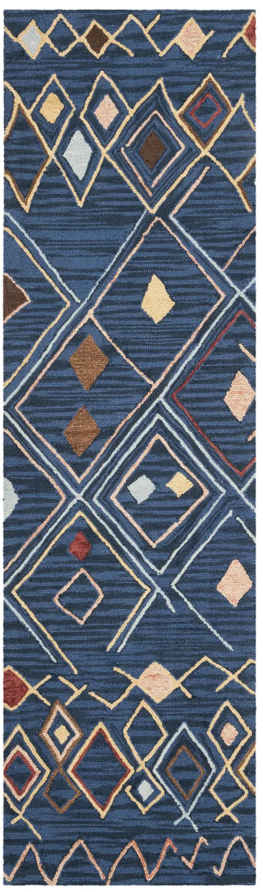 Safavieh Suzani 2'-3" x 10'-0" Rug in Blue / Multi
