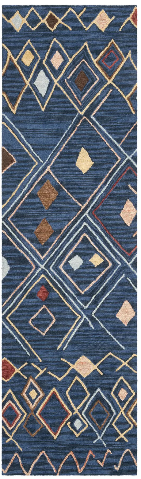 Safavieh Suzani 2'-3" x 10'-0" Rug in Blue / Multi