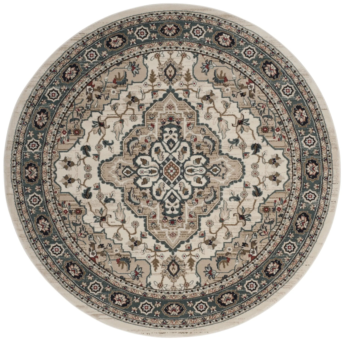 Safavieh Lyndhurst 5'-3" x 5'-3" Rug in Cream / Beige