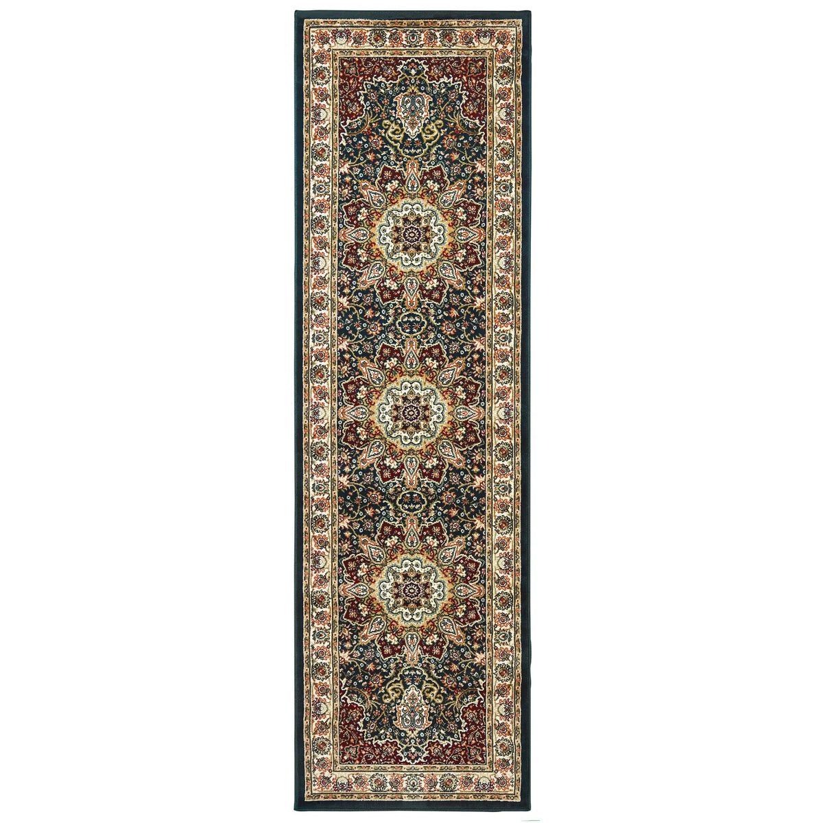 Oriental Weavers Sphinx Kashan 119U1 Navy / Ivory Rugs - runner