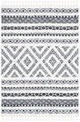 Safavieh Moroccan Tassel Shag 4'-0" x 6'-0" Rug in Grey / Ivory