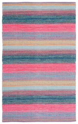 Safavieh Montauk 4'-0" x 6'-0" Rug in Red / Blue