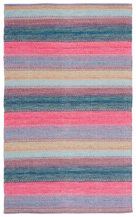 Safavieh Montauk 4'-0" x 6'-0" Rug in Red / Blue