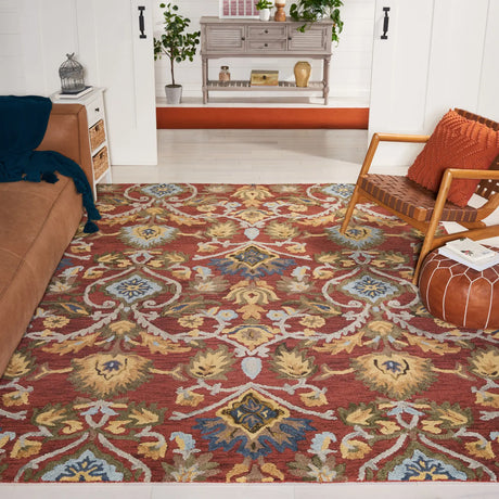 Safavieh Blossom 10'-0" x 14'-0" Rug in Red / Multi
