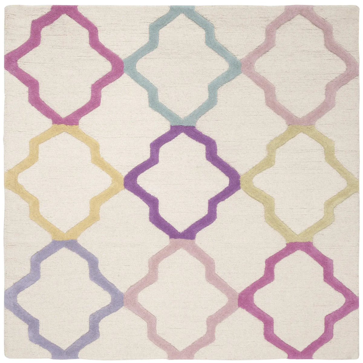 Safavieh Safavieh Kids 5'-0" x 5'-0" Rug in Ivory / Multi