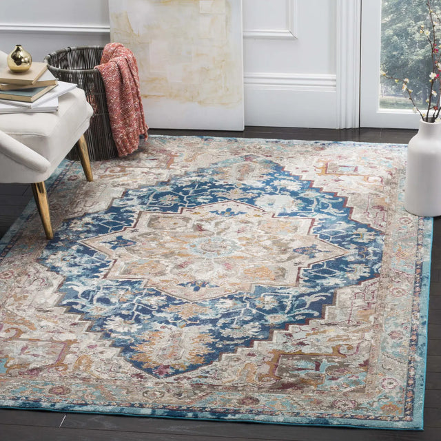 Safavieh Aria 5'-0" x 6'-7" Rug in Blue / Beige