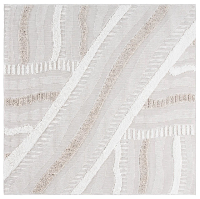Safavieh Trends 6'-7" x 6'-7" Rug in Beige / Ivory