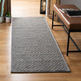 Safavieh Natural Fiber 2'-6" x 10'-0" Rug in Light Grey / Grey