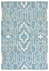 Safavieh Natural Fiber 4'-0" x 6'-0" Rug in Blue / Ivory