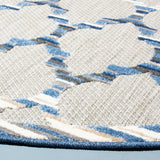 Safavieh Cabana 6'-7" x 6'-7" Rug in Grey / Blue