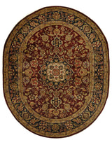 Safavieh Classic 7'-6" x 9'-6" Rug in Burgundy / Navy