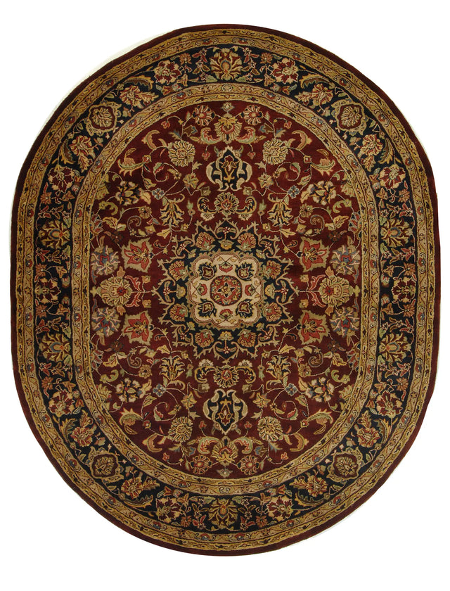 Safavieh Classic 7'-6" x 9'-6" Rug in Burgundy / Navy
