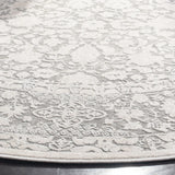 Safavieh Reflection 6'-7" x 6'-7" Rug in Dark Grey / Cream