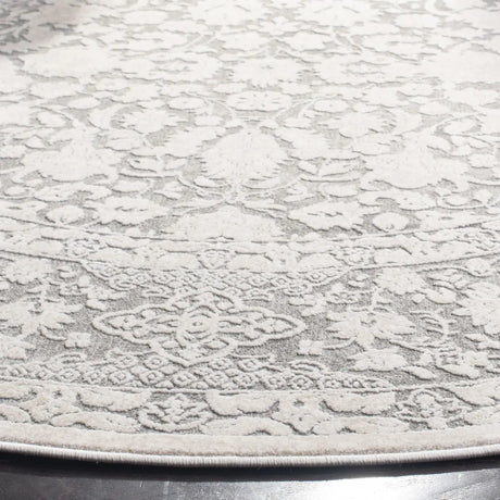 Safavieh Reflection 6'-7" x 6'-7" Rug in Dark Grey / Cream
